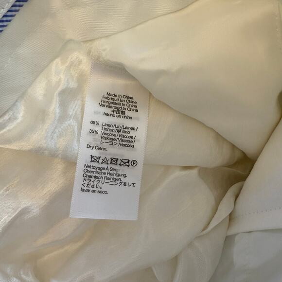 NWT Madewell Mid-Rise Straight Pants in Linen Blend Size 6 - Picture 9 of 9